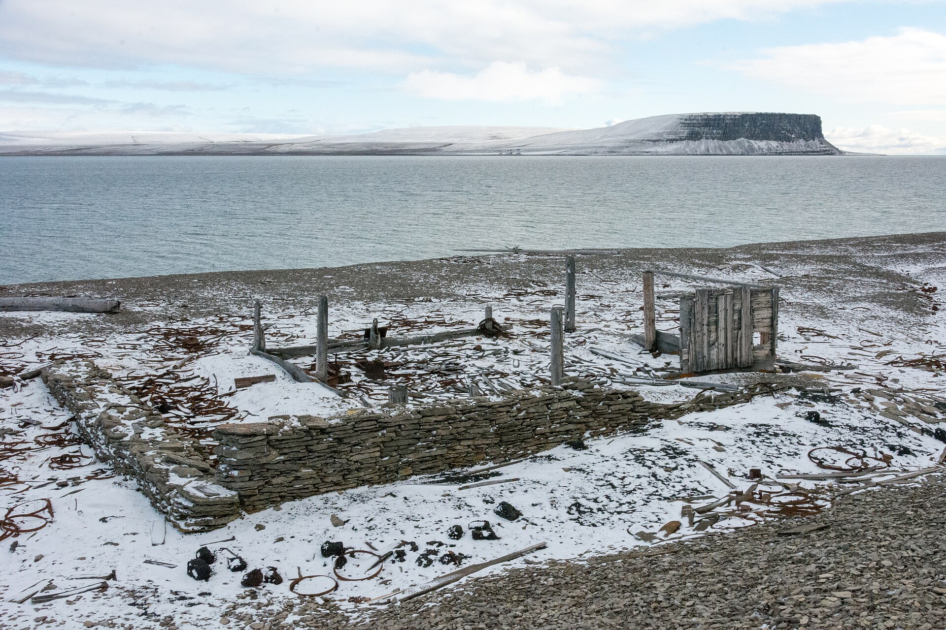 Les restes de Northumberland House à Beechey Island